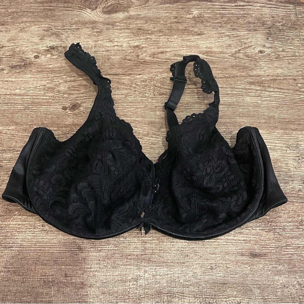 Cacique Black Lace Bra Size 44D